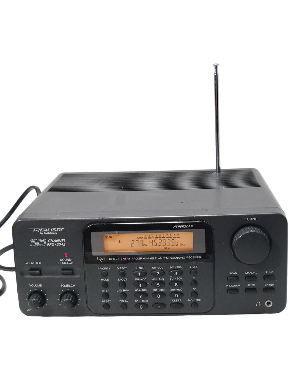 Realistic Pro 2042 1000 channel Scanner Vintage Retro High End - Tested Working